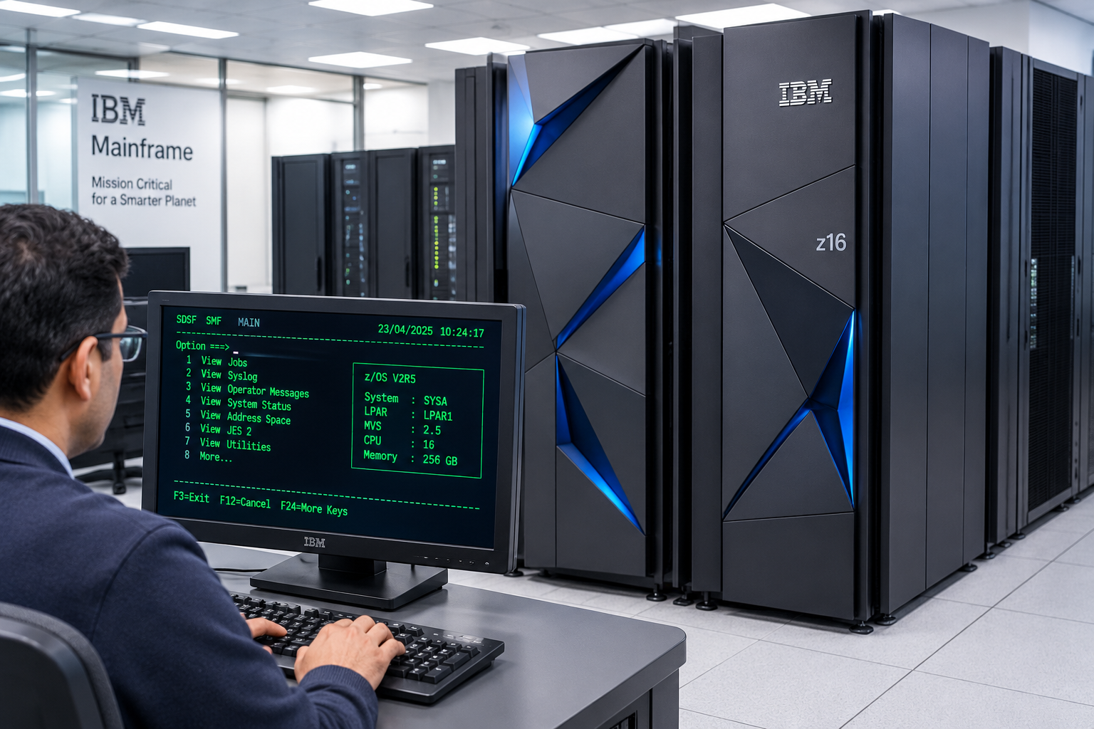 IBM z16 Mainframe Operations Center